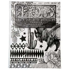 Iron Orchid Designs Desperado 8 12x16 Sheet Transfer Pad IOD Decor Transfer Pad - Picture 1 of 6