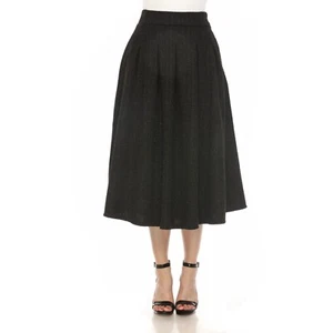 Women's Flared Tweed Skirt - Picture 1 of 21