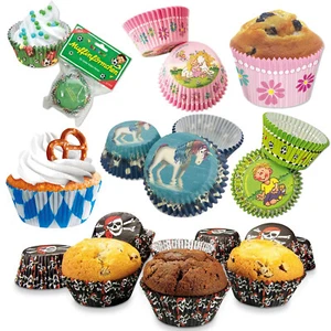 MUFFINFÖRMCHEN - Muffin Förmchen Cupcake Muffins Kuchen Backen Kindergeburtstag - Bild 1 von 35