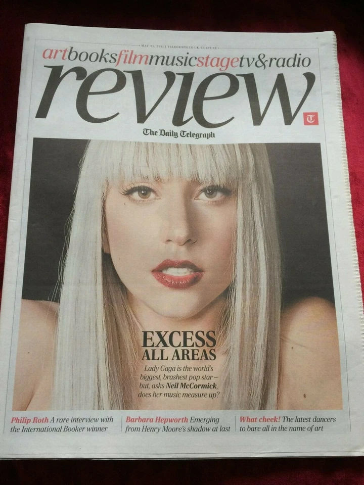LADY GAGA Frederick Forsyth Philip Roth Suggs Madness REVIEW mag 21/05/2011 (UK) - Image 1 of 1