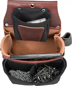 Occidental Leather 5564 Belt-Worn Fastener Bag with Divided Nylon Double Bag - Picture 1 of 7