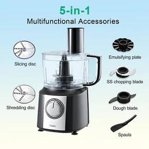 5-in-1 Multifunctional Food Processor Chopper Mixer Electric Blender Juicer 600w - Picture 1 of 12