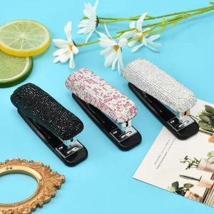 Big Size Bling Bling Shinny Crystal Luxury Diamond Staplers Office Home Staplers - Picture 1 of 13