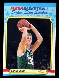Pegatinas de baloncesto Fleer 1989 #2 Larry Bird NMMT c03103 - Imagen 1 de 1