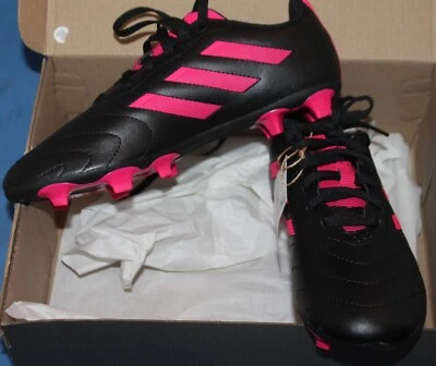 Adidas Goletto VIII FG J Black & Pink Soccer Cleats GX6907 Size 5 Youth Kids - Image 1 of 3