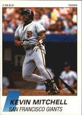 1991 (GIANTS) Panini French Stickers #71 Kevin Mitchell