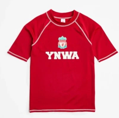 Boys size 8 LIVERPOOL football club RED ss rash vest top  NEW UPF50 + 336 - image 1 of 3