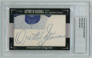 Minnie Minoso HOF MLB HALL OF FAME 2012 Leaf Signature Edition Baseball Card BGS - Picture 1 of 4