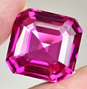 Natural Rhodolite Garnet Raspberry Emerald 18.40 Ct Certified Loose Gemstone - Picture 1 of 6