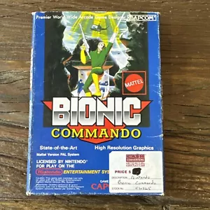 Nintendo Entertainment System NES Bionic Commando With Manual & Box - Picture 1 of 7