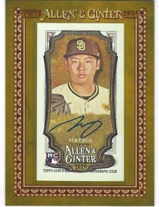 YUKI MATSUI 2024 Topps Allen & Ginter Mini Framed Auto Padres RC (#MA-YM) - Picture 1 of 2