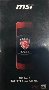MSI GAMING 4K Video 60mm 2 Way SLI Bridge für GTX 900 Series Grafikkarten - Bild 1 von 3