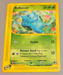 Bulbasaur # 94/165 Common Expedition Base-Set 2002 Pokemon EN Near Mint Vintage - Bild 1 von 3