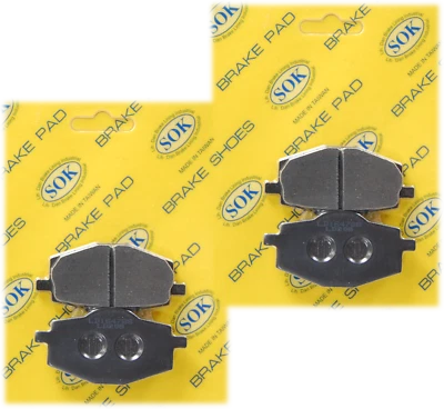 PASTILLAS DE FRENO DELANTERAS Y TRASERAS PARA YAMAHA YTZ 250 Tri-Z Moto 1985-1986 YTZ250  Foto 1 de 2