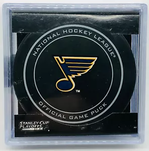 St. Louis Blues 2014 Stanley Cup Playoffs Official Game Puck NHL - Picture 1 of 2