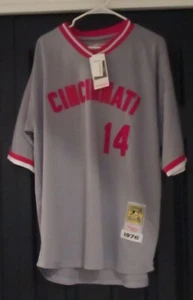 NWT! MITCHELL & NESS COOPERSTOWN COLLECTION PETE ROSE 14 CINCINNATI JERSEY SZ 50 - Picture 1 of 15