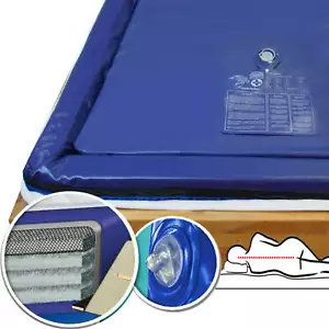 90x200 Mesamoll 2 Wasserbettmatratze duales Wasserbett Wasserkern Wassermatratze - Bild 1 von 11