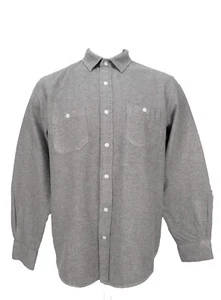 Old Navy Vintage Flanell Herren XL Größe einfarbig grau Freizeithemd - Bild 1 von 8