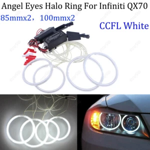 LED Halo Ring For infiniti QX70 FX37 FX50 FX35 2009-2013 LED Angel Eye CCFL DRL - Bild 1 von 12