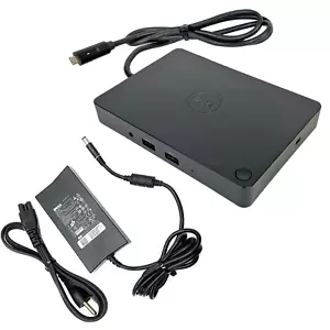 Dell USB-C Dock Station for XPS 9360 9365 9370 Laptop w/ 130W AC Adapter - Picture 1 of 9