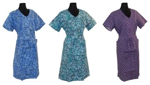 Reißverschluss RV Kittel mit Arm Schürze Hauskleid Baumwolle bunt - Bild 1 von 5