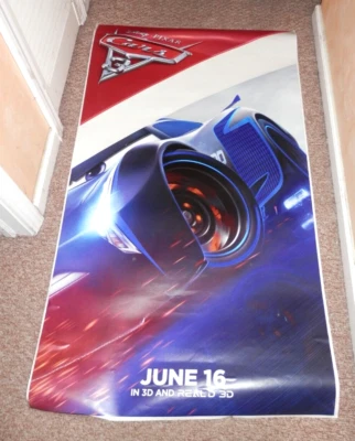 Ventana de cine Disney Cars 3 30"x 52" Jackson Storm Rival estática XL Foto 1 de 4
