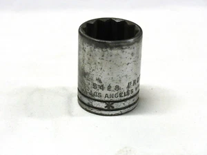 Vintage Proto Tool 7/8" 1/2" Drive 12-Point Shallow Socket 5428 Los Angeles USA - Picture 1 of 4