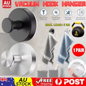 2-8X Strong Vacuum Suction Cup Hook Shower Towel Holder Hooks Bathroom Kitchen - Picture 1 of 18