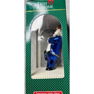 De colección 1995 Santa's Best 7” banda de marcha Santa estilo europeo adorno de vidrio - Imagen 1 de 5