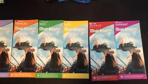 Walt Disney World Reopening Map Set Magic Kingdom All Languages New - Picture 1 of 7