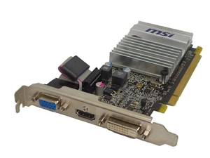 MSI Radeon HD 5450 1GB DDR3 SDRAM PCI-E SILENT GRAFIKKARTE DVI HDMI VGA #GK10996 - Bild 1 von 2