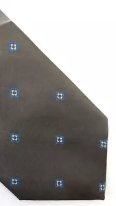 ¡NUEVO! ENVIADO HOMBRE CORBATA PATRÓN DIAMANTE MARRÓN Y AZUL 52" LARGO 3" ANCHO  - Imagen 1 de 3