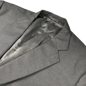 Holland & Sherry Men's 100% Super 100's Wool 2-Button Blazer Gray • 48R US - Picture 1 of 11