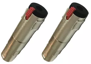 (2) Acoplador de bloqueo hembra Procraft PC-TE011 1/4" 6,35 mm a conector XLR macho - Imagen 1 de 1