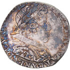 [#342370] Coin, France, Louis Xiii, 1/2 Franc Au Col Plat, 1631, Toulouse, Ef