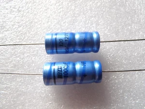 2 condensateurs chimique axial 1000uF 16V 125°C Vishay BC Components 120 ATC - Bild 1 von 1