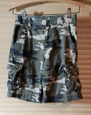 Pantalones cortos cargo de algodón camuflaje Faded Glory para niño talla L 10/12 Foto 1 de 4