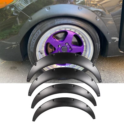 4X 34" For Nissan Sentra Versa Fender Flares Extra Wide Body Wheel Arch - Image 1 of 4