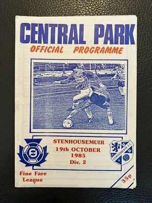 19.10.1985. Cowdenbeath v Stenhousemuir (Scottish Div 2). - Image 1 of 2
