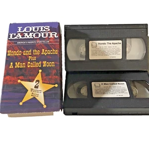 Louis L'Amour The Man Called Noon, Hondo And The Apaches VHS 2 Epic Movie Set - Picture 1 of 5