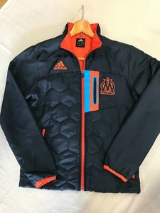 adidas Olympic Marseilles padded jacket   navy size M! - Picture 1 of 7