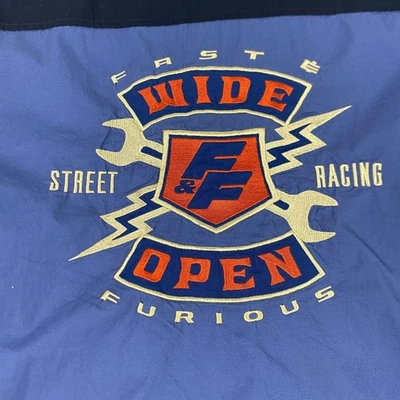 Camisa Fast & Furious Para Hombre XL Bordada Universal Studios Supercargada Azul Foto 1 de 4