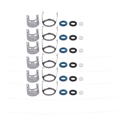 Kit de 6 sellos de inyectores de combustible aptos para Audi A4 A5 A6 A8 Quattro Q5 Q7 06E998907G Foto 1 de 4