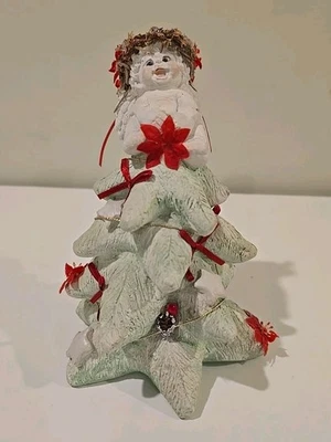 Árbol de Navidad querubín Dreamsicles vintage 1994. Cerámica pesada o arcilla. Hecho en Foto 1 de 4