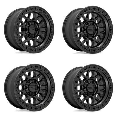 Juego 4 llantas 20" KMC KM549 Grs 20x9 6x135 negro satinado llantas 18 mm para Ford Lincoln Foto 1 de 4