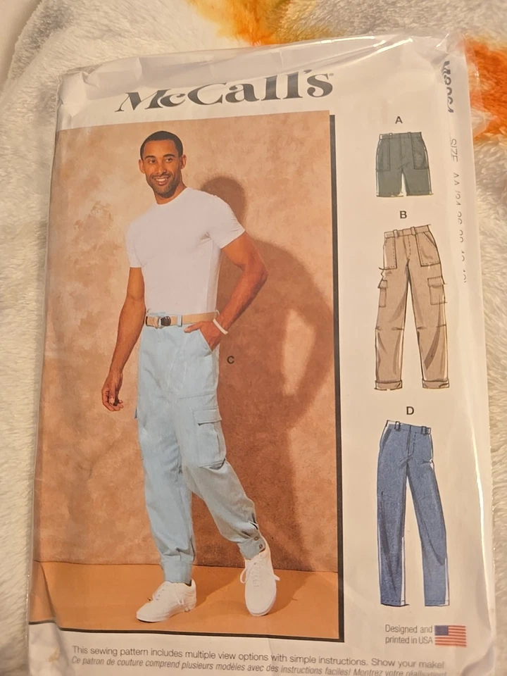 McCall's M8264 Mens 34 to 42 Cargo Shorts and Pants Uncut Sewing Pattern - Image 1 of 2
