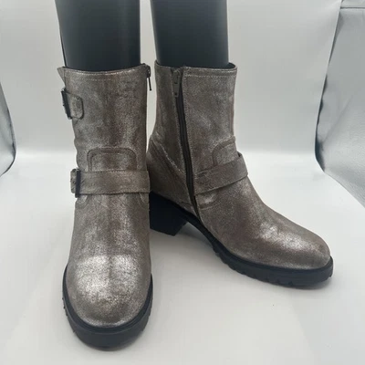 Botas Seychelles Run Free, gamuza envejecida, moto de combate de peltre, para mujer talla 9 M Foto 1 de 4