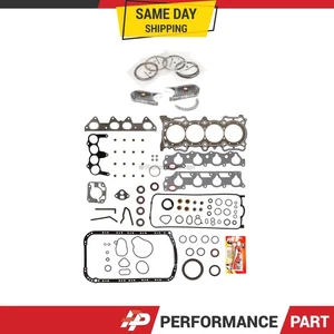 Full Gasket Set Bearings Rings Fit 1998-2002 Honda Acura Isuzu 2.3L - Picture 1 of 12
