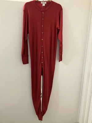 Traje largo John Union de algodón rojo para hombre Acme Underwear Co. talla L Foto 1 de 4