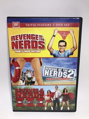Revenge of the Nerds 1 2 3 DVD Triple Feature Trilogy 3 Disc Set OOP 1980’s — 第 1/4 张图片